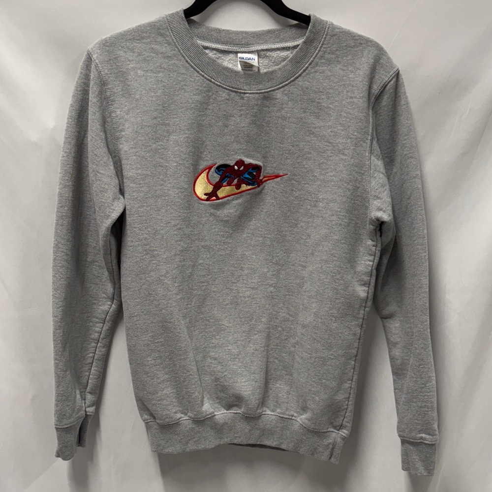 Spider-Man Nike Women’s Gray Crewneck Sweatshirt